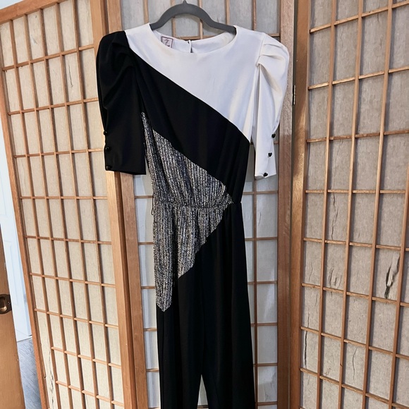 Vintage Geometric Designer Jumpsuit - Picture 2 of 8